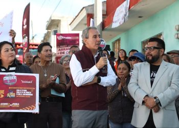 Encabeza Pepe Chedraui trabajos de rehabilitación vial en la Junta Auxiliar de San Jerónimo Caleras