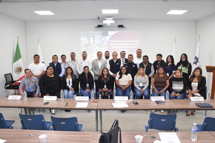 Capacita gobierno de Pepe Chedraui a autoridades auxiliares para fortalecer la prevención de intentos de linchamiento