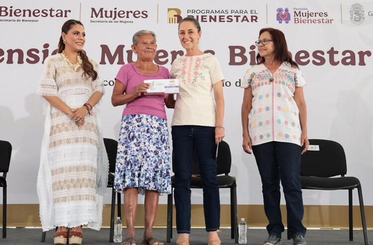 En Acapulco, presidenta Sheinbaum entrega Pensión Mujeres Bienestar