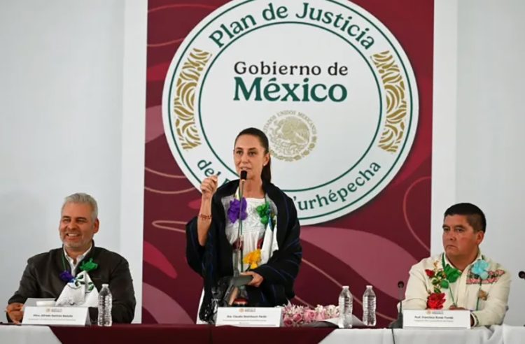 Vamos a cumplir al pueblo p’urhépecha: presidenta Sheinbaum en Cherán, Michoacán