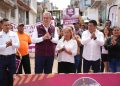 Supervisa Pepe Chedraui trabajos de pavimentación en la Junta Auxiliar Santo Tomás Chautla