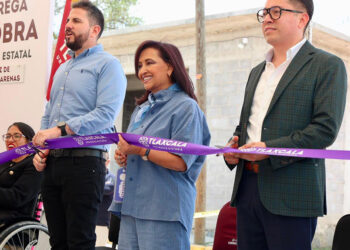 Entrega Gobernadora obras que mejoran la movilidad en Xaltocan y Muñoz de Domingo Arenas