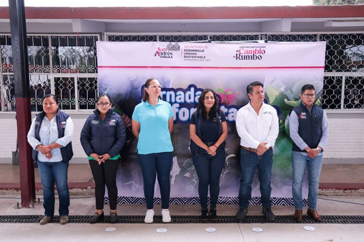 Fortalece Lupita Cuautle cultura ambiental con jornada de reforestación escolar