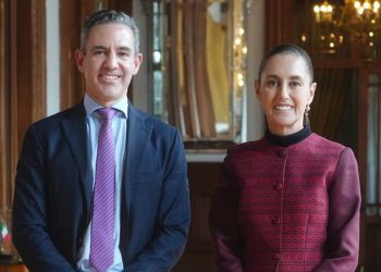 Recibe Claudia Sheinbaum a fundador de Nubank que invertirá 4200 mdd en México