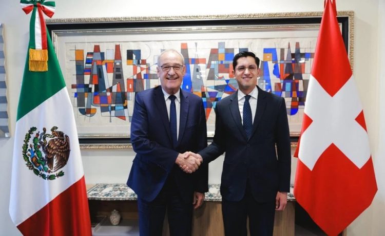 Presidente de Suiza llegó a México y se reunirá con Claudia Sheinbaum en Palacio