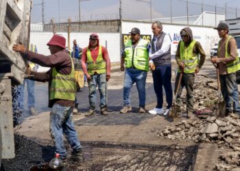 Con resultados, Gobierno de Pepe Chedraui avanza con la Campaña Capitalina Bacheando Puebla