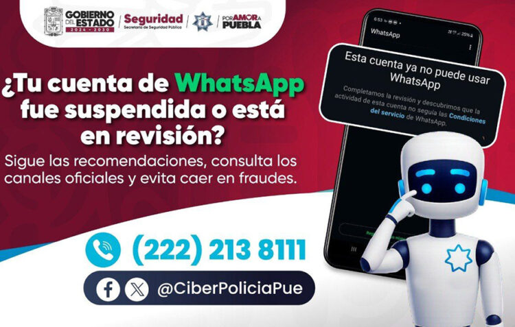 Policía Cibernética alerta sobre suspensión y revisión de cuentas de Whatsapp