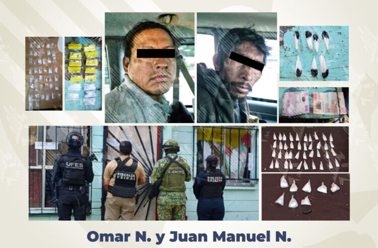 En operativo interinstitucional, asegura FGE dos inmuebles y detiene a dos personas por narcomenudeo en la capital poblana
