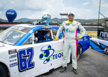 Gustavo Barrales, volvió a la pista y superó el reto de NASCAR México Series en S.L.P.