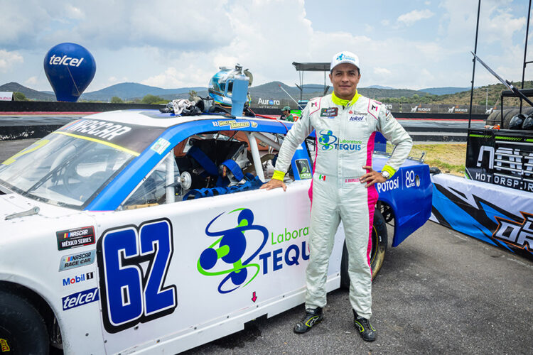 Gustavo Barrales, volvió a la pista y superó el reto de NASCAR México Series en S.L.P.