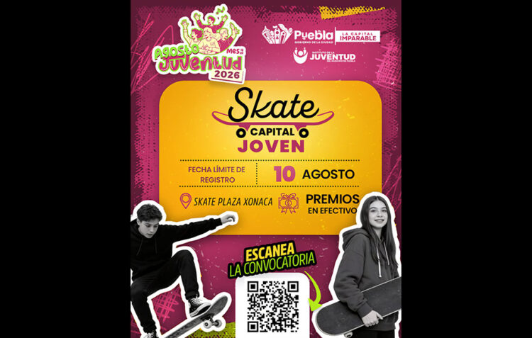 Invita Gobierno de Pepe Chedraui a la ciudadanía a demostrar su talento en “Skate Capital Joven”