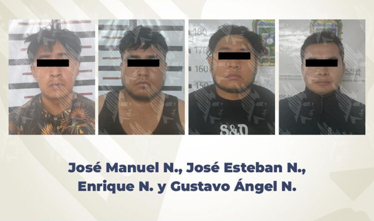 Aprehende FGE a cuatro probables responsables de homicidio calificado en Puebla capital