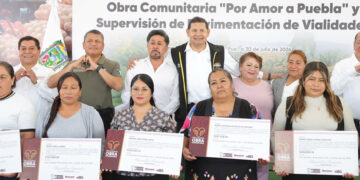 Gobierno estatal impulsa obra comunitaria y moderniza la Central de Abasto de Huixcolotla