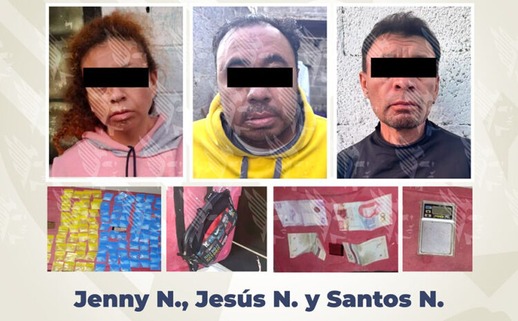 En San Salvador El Verde, detiene Fiscalía a tres personas y asegura narcóticos durante operativo interinstitucional