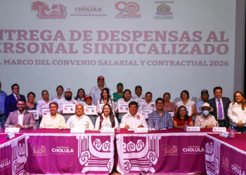 Reafirma Tonantzin Fernández su compromiso con la base trabajadora de San Pedro Cholula